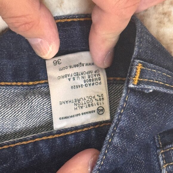 AG Adriano Goldschmied "The Matchbox" Slim Straight Stretch Dark Blue, 36 - Picture 4 of 6